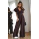 Salopeta eleganta, evazata, vascoza, maro, Ryoko Salopeta eleganta, evazata, vascoza, maro, Ryoko 2 - jojofashion.ro