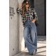 Blugi dama Baggy albastri ultra-largi petrecuti Belleza 2 - jojofashion.ro