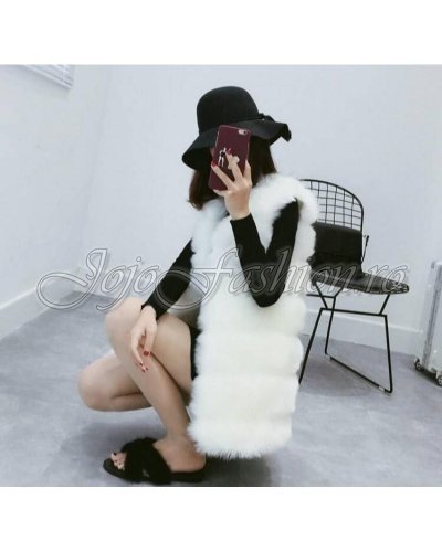 Vesta dama din blana eco alba Felicia Veste dama, Vesta dama din blana eco alba Felicia - jojofashion.ro