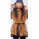 Geaca dama de iarna midi din piele si blana eco maro cu gluga Kadas Geaca dama de iarna midi din piele si blana eco maro cu gluga Kadas 4 - jojofashion.ro
