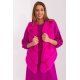 Vesta dama midi, din blana eco, roz fucsia, asimetrica, Odette 2 - jojofashion.ro