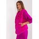 Vesta dama midi, din blana eco, roz fucsia, asimetrica, Odette 3 - jojofashion.ro