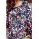 Bluza de dama cu print floral multicolor Milena 4 - jojofashion.ro