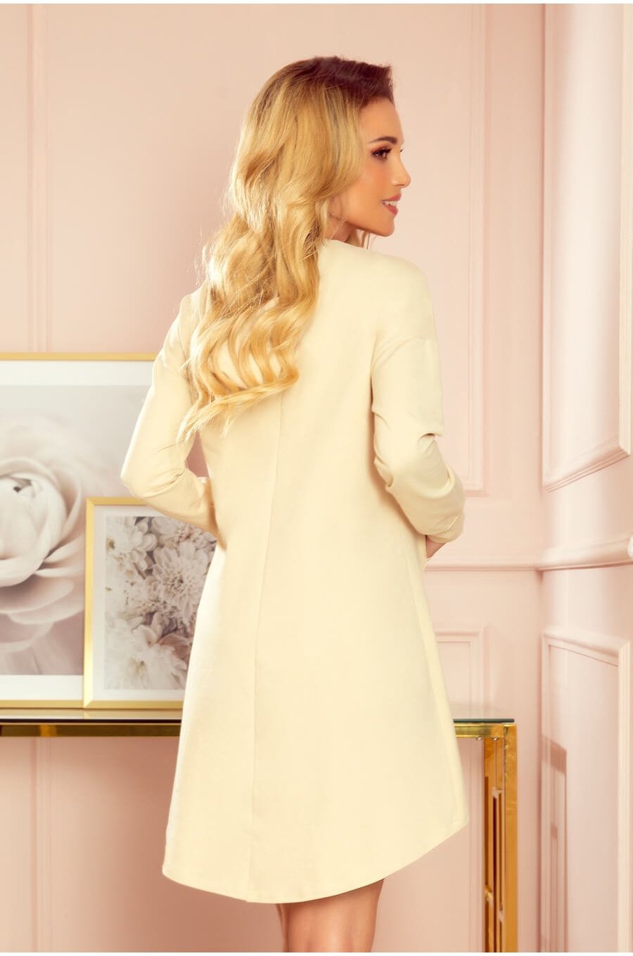 Hanorac elegant bej din bumbac Amelia Hanorac elegant bej din bumbac Amelia 2 - jojofashion.ro