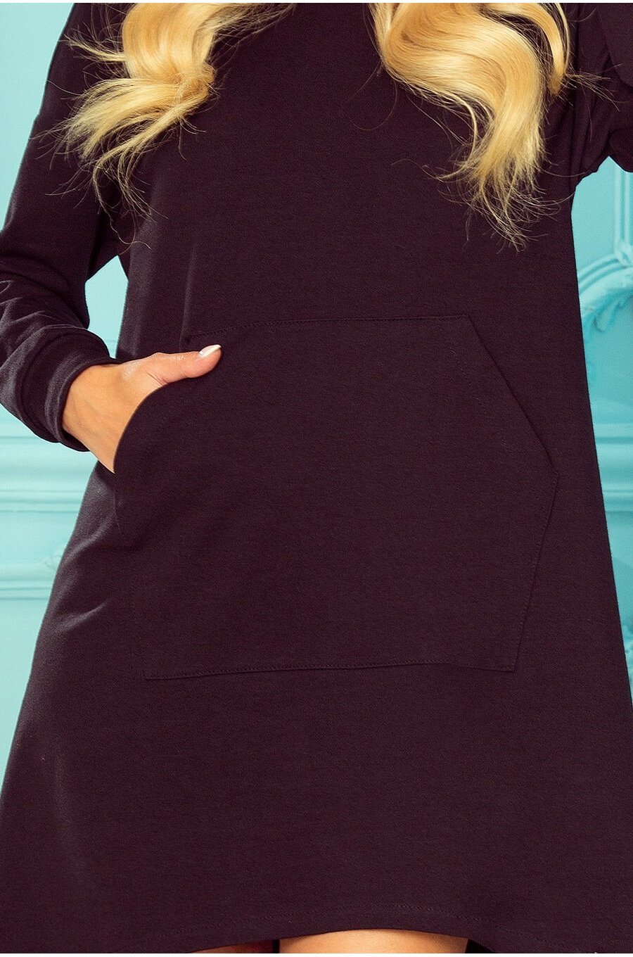 Hanorac dama elegant negru din bumbac Amelia Hanorac dama elegant negru din bumbac Amelia 5 - jojofashion.ro