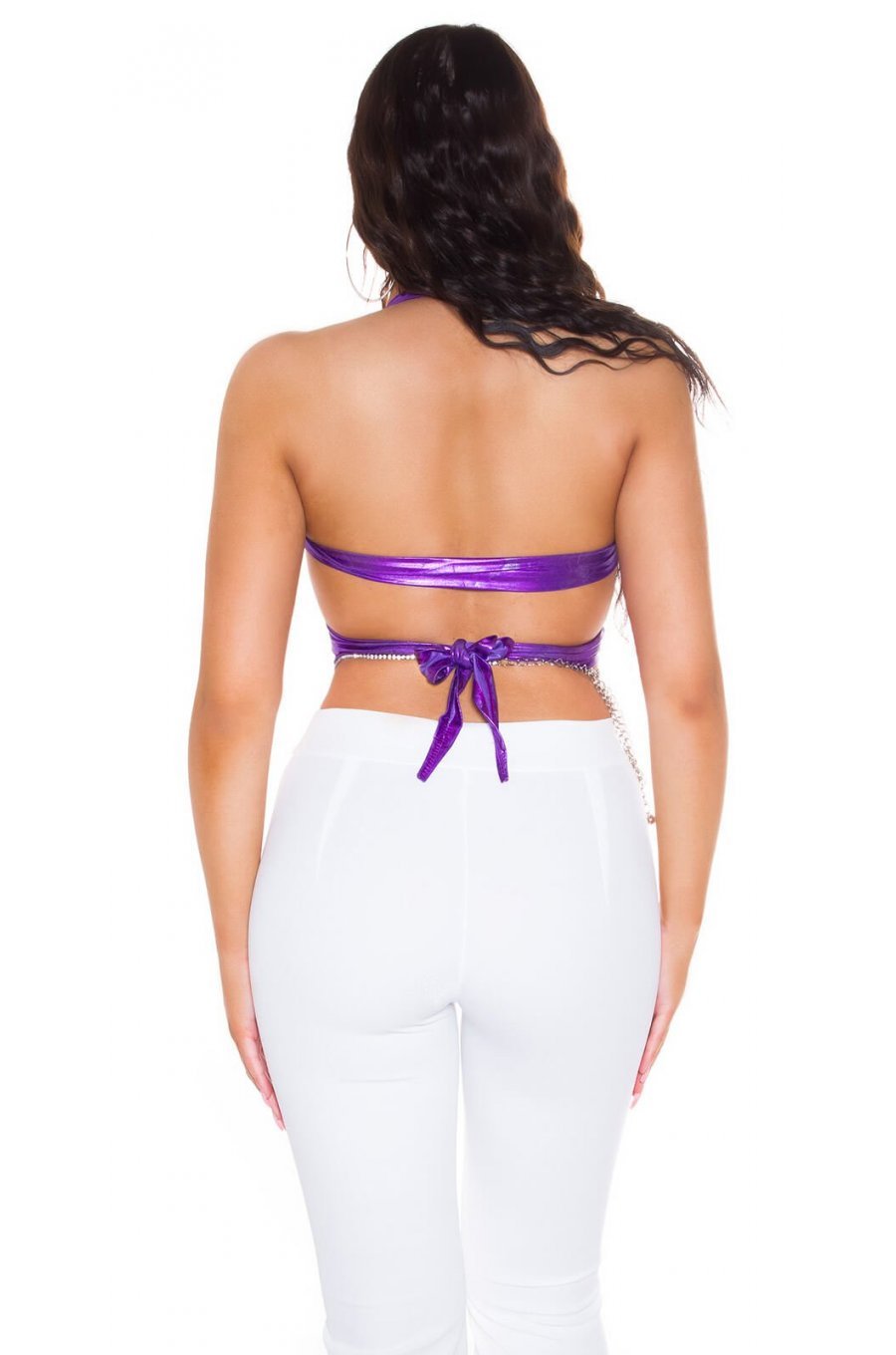 Top dama WetLook mov Marisol 3 - jojofashion.ro