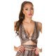 Top dama piele maro snake print Yry 2 - jojofashion.ro