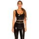 Top lucios negru din latex Koucla Nicole Top lucios negru din latex Koucla Nicole 2 - jojofashion.ro