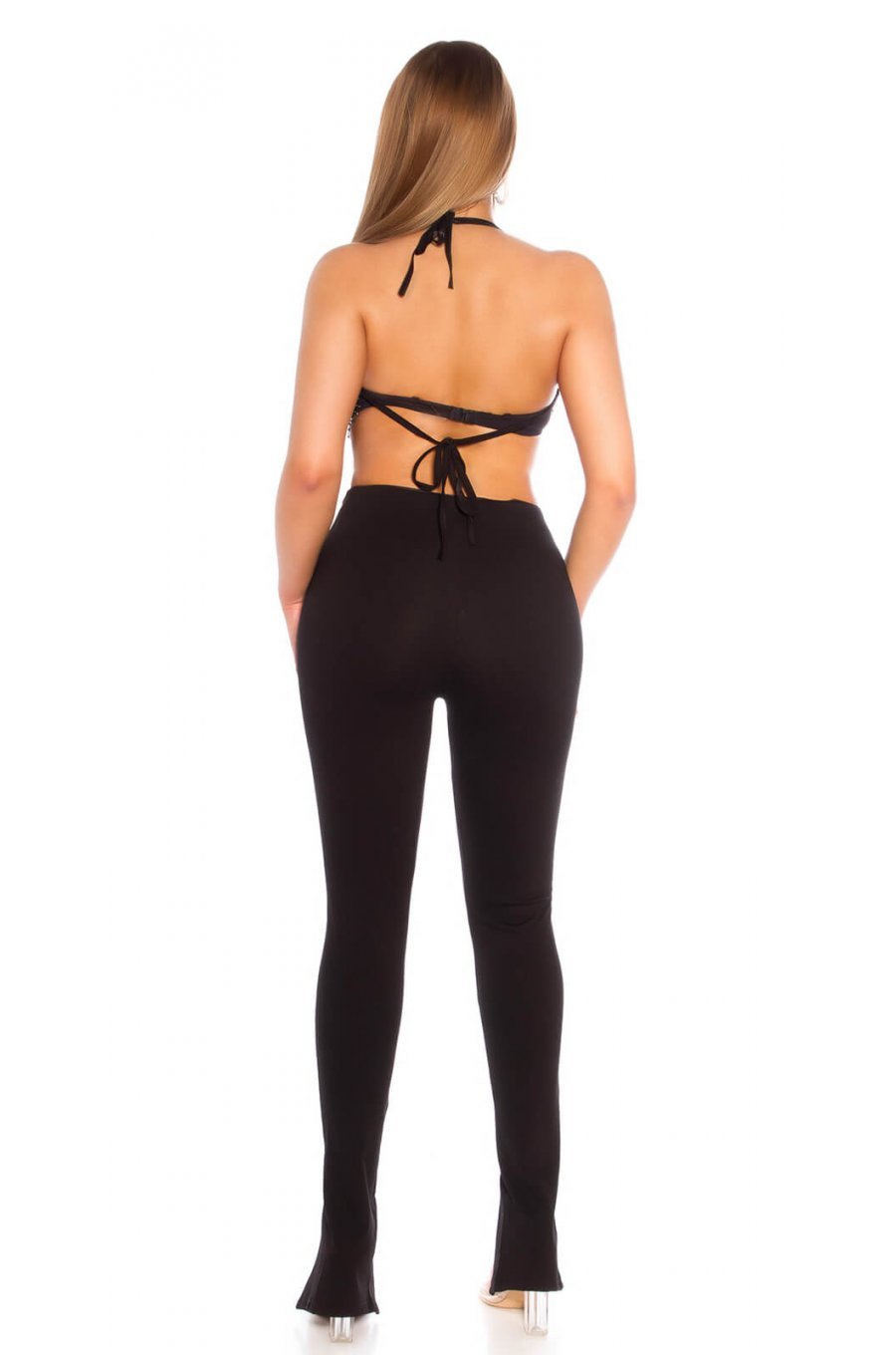 Top dama plasa neagra cu ochiuri mari si pietricele Micaela 4 - jojofashion.ro