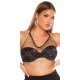Top dama plasa neagra cu ochiuri mari si pietricele Micaela 3 - jojofashion.ro