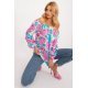 Bluza dama casual lejera bleu cu flori Castalia Bluza dama casual lejera bleu cu flori Castalia 2 - jojofashion.ro