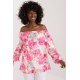 Bluza dama casual lejera roz cu flori Castalia Bluza dama casual lejera roz cu flori Castalia 2 - jojofashion.ro