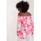 Bluza dama casual lejera roz cu flori Castalia Bluza dama casual lejera roz cu flori Castalia 3 - jojofashion.ro