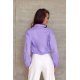 Camasa dama crop, lila, cu maneca lunga, Nora Camasa dama crop, lila, cu maneca lunga, Nora 3 - jojofashion.ro