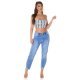 Crop top dama animal print snake gri Lorrene 4 - jojofashion.ro