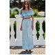 Bluza crop de dama, bleu menta, din satin, incretita, MarbellaR Bluza crop de dama, bleu menta, din satin, incretita, MarbellaR 3 - jojofashion.ro
