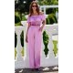 Bluza crop de dama, lila, din satin, incretita, MarbellaR Bluza crop de dama, lila, din satin, incretita, MarbellaR 4 - jojofashion.ro