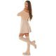 Bluza dama cu umerii goi vascoza bej Vallak Bluza dama cu umerii goi vascoza bej Vallak 5 - jojofashion.ro