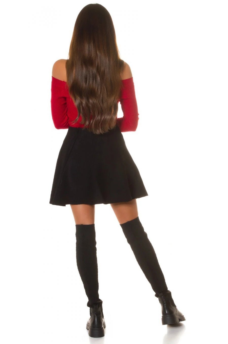 Bluza dama cu umerii goi vascoza burgundy Vallak Bluza dama cu umerii goi vascoza burgundy Vallak 5 - jojofashion.ro