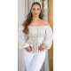 Bluza dama bej eleganta tip corset Chloe Bluza dama bej eleganta tip corset Chloe 2 - jojofashion.ro