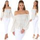 Bluza dama bej eleganta tip corset Chloe Bluza dama bej eleganta tip corset Chloe 5 - jojofashion.ro