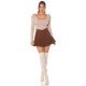 Bluza dama crop stil corset, bej, cu maneca lunga, Josephine Bluza dama crop stil corset, bej, cu maneca lunga, Josephine 4 - jojofashion.ro