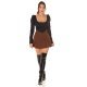 Bluza dama crop stil corset, neagra, cu maneca lunga, Josephine Bluza dama crop stil corset, neagra, cu maneca lunga, Josephine 6 - jojofashion.ro