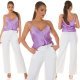 Bluza dama eleganta, din satin lila, Veronika Bluza dama eleganta, din satin lila, Veronika 7 - jojofashion.ro