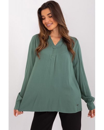 Bluza dama eleganta, din vascoza, verde light, vaporoasa, cu maneca lunga, Summers Bluze dama, Bluza dama eleganta, din vascoza, verde light, vaporoasa, cu maneca lunga, Summers - jojofashion.ro