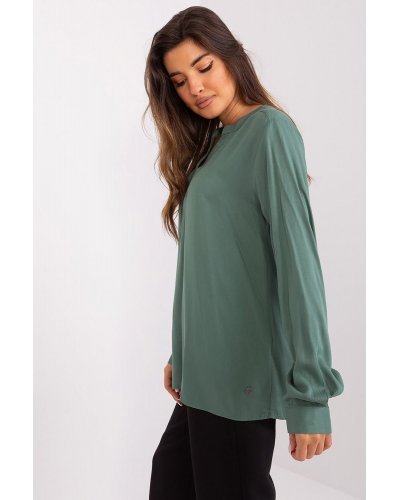 Bluza dama eleganta, din vascoza, verde light, vaporoasa, cu maneca lunga, Summers Bluze dama, Bluza dama eleganta, din vascoza, verde light, vaporoasa, cu maneca lunga, Summers - jojofashion.ro