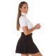 Bluza dama maleta cu maneci scurte vascoza alba Basic Bluza dama maleta cu maneci scurte vascoza alba Basic 3 - jojofashion.ro