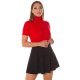 Bluza dama maleta cu maneci scurte vascoza rosie Basic Bluza dama maleta cu maneci scurte vascoza rosie Basic 2 - jojofashion.ro