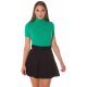 Bluza dama maleta cu maneci scurte vascoza verde Basic Bluza dama maleta cu maneci scurte vascoza verde Basic 2 - jojofashion.ro