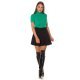 Bluza dama maleta cu maneci scurte vascoza verde Basic Bluza dama maleta cu maneci scurte vascoza verde Basic 4 - jojofashion.ro