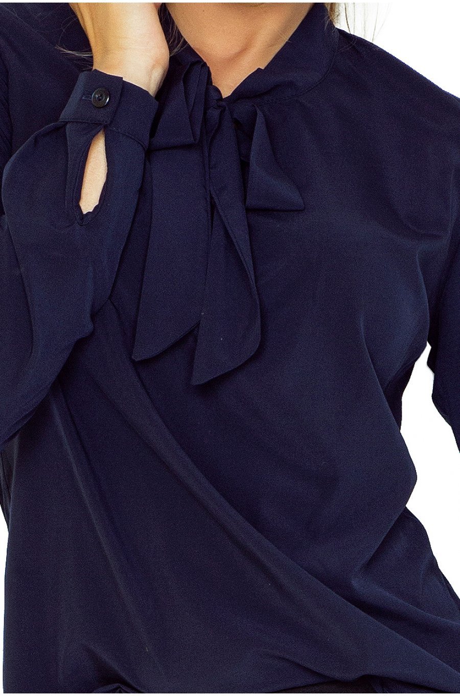 Bluza dama eleganta, vascoza, bleumarin navy, cu maneca lunga,Ivana Bluza dama eleganta, vascoza, bleumarin navy, cu maneca lunga,Ivana 3 - jojofashion.ro