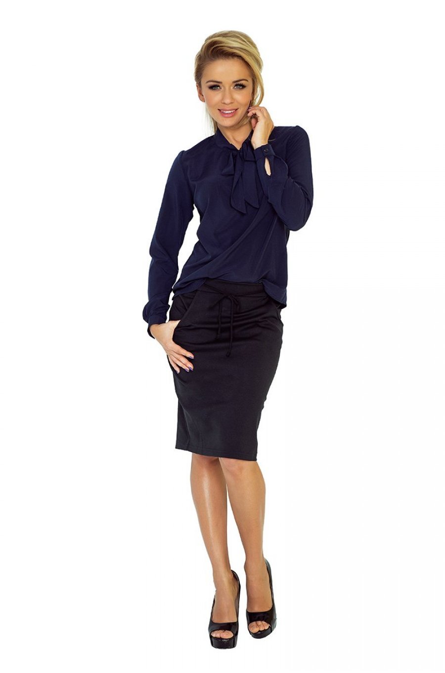 Bluza dama eleganta, vascoza, bleumarin navy, cu maneca lunga,Ivana Bluza dama eleganta, vascoza, bleumarin navy, cu maneca lunga,Ivana 4 - jojofashion.ro
