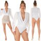 Bluza dama tip body, alba, cu maneca lunga si decolteu in V, Lorisa 7 - jojofashion.ro
