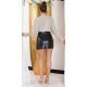 Bluza dama tip body, bej, cu maneca lunga si decolteu in V, Lorisa 4 - jojofashion.ro