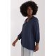 Bluza dama tip tunica, din vascoza, bleumarin, cu maneca lunga, Indilla Bluza dama tip tunica, din vascoza, bleumarin, cu maneca lunga, Indilla 3 - jojofashion.ro