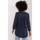 Bluza dama tip tunica, din vascoza, bleumarin, cu maneca lunga, Indilla Bluza dama tip tunica, din vascoza, bleumarin, cu maneca lunga, Indilla 4 - jojofashion.ro