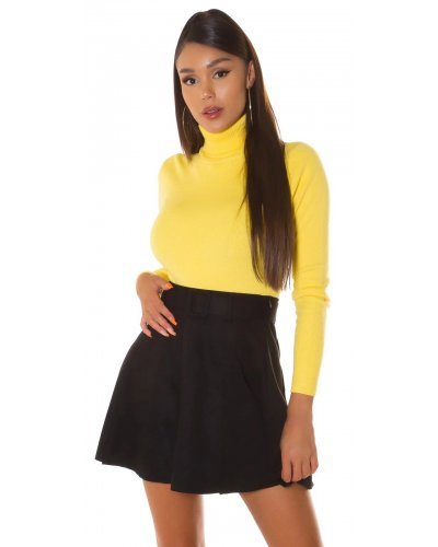 Bluza maleta vascoza galbena Mahas - jojofashion.ro