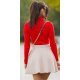 Bluza maleta vascoza rosie Mahas Bluza maleta vascoza rosie Mahas 3 - jojofashion.ro