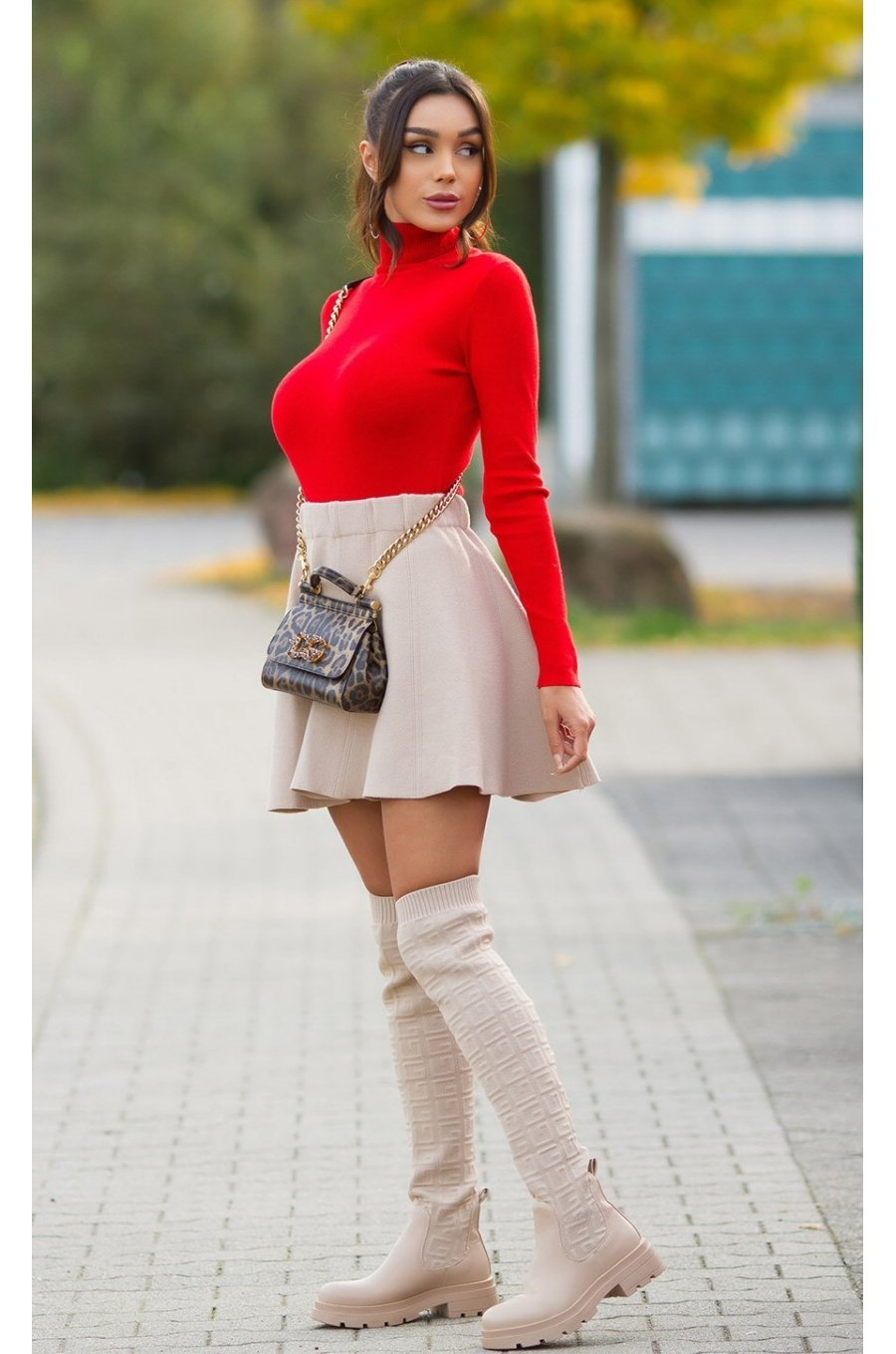 Bluza maleta vascoza rosie Mahas Bluza maleta vascoza rosie Mahas 6 - jojofashion.ro