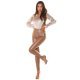 Camasa bej din satin cu decupaje in talie Kardashian Camasa bej din satin cu decupaje in talie Kardashian 5 - jojofashion.ro