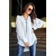 Camasa dama oversize, alba, cu maneca lunga si nasturi, Ayline 4 - jojofashion.ro