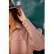 Camasa dama oversize, cappuccino, cu maneca lunga si nasturi, Ayline 5 - jojofashion.ro