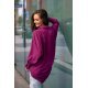 Camasa dama oversize, mov pruna, cu maneca lunga si nasturi, Ayline 3 - jojofashion.ro