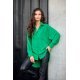 Camasa dama oversize, verde, cu maneca lunga si nasturi, Ayline Camasa dama oversize, verde, cu maneca lunga si nasturi, Ayline 2 - jojofashion.ro