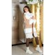 Cardigan dama casual, oversize, midi, cappuccino cu dungi late, Louanne 6 - jojofashion.ro