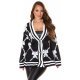 Pulover dama tricotat negru cu nasturi Jenna Pulover dama tricotat negru cu nasturi Jenna 6 - jojofashion.ro